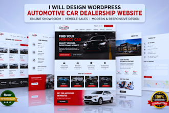 wordpress automotive car dealership website online showroom vehicle sale website