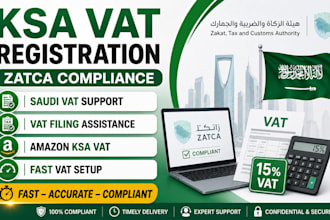 handle ksa vat registration, zatca compliance and saudi arabia vat support