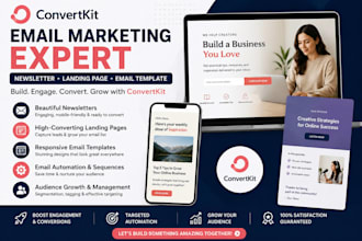 be convertkit email marketing expert newsletter kit landing page email template