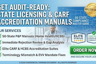 draft state home health policy and procedure manual for licensing audit