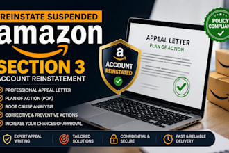 reinstate suspended amazon appeal letter section 3 account reinstatement