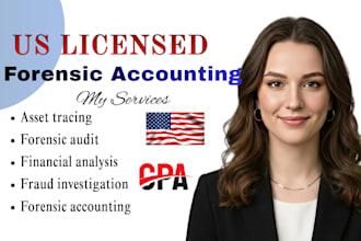 perform forensic and fraud accounting for court case, legal disputes and divorce