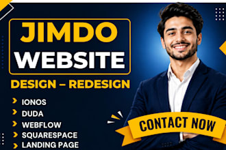 design jimdo website ionos website webflow duda seo squarespace duda
