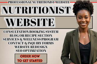 nutritionist website dietitian website wellness coaching site health consultant