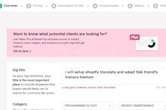 setup shopify translate and adapt tlab transify transcy hextom