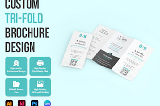 a premium tri fold brochure design to elevate your brand image