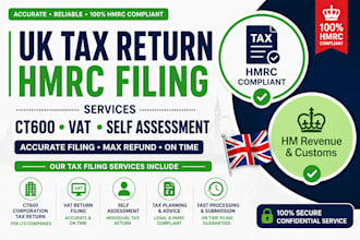 uk tax return hmrc filing ct600 vat self assessment
