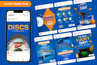 design social media posts for hardware stores