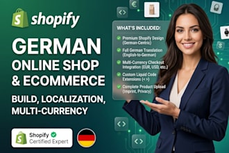 build shopify german online shop ecommerce website localization multi currency