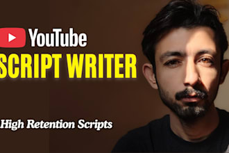 write high retention scripts for youtube channel