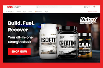 private label supplement shopify store supplement website health supplement