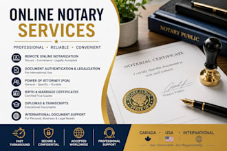provide online notary services and notarize your legal documents remotely