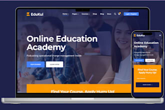 build lms educational website online course website education, elearning website
