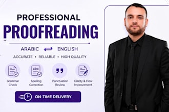 professional arabic english proofreading and editing