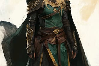 fantasy dnd character illustration