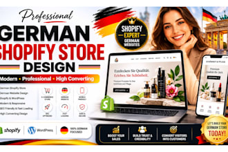 design or redesign german shopify store german website german wordpress website