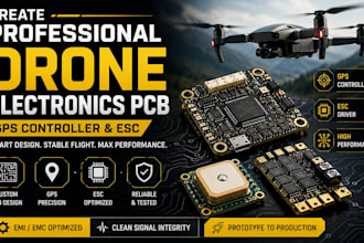 create professional drone electronics pcb, gps controller and esc