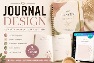 do journal design prayer journal design digital journal formatting canva design
