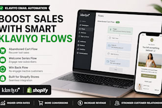 setup klaviyo flows abandoned cart welcome series win back email shopify store