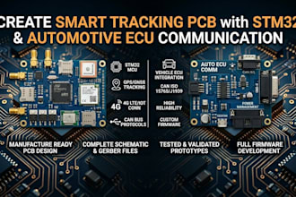 create smart tracking pcb with stm32 automotive ecu communication