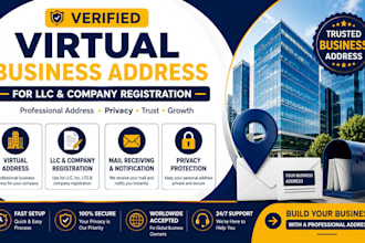 provide verified virtual business address for llc and company registration