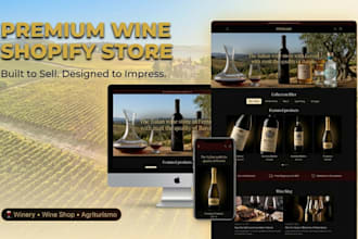 build wine shopify store winery wine shop wine brand bottles ecommerce site blog