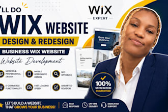 do wix website design, redesign business wix website, website development