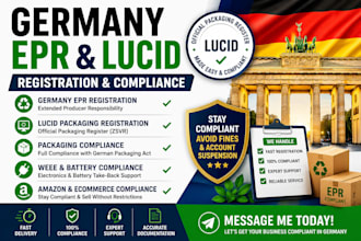 do germany epr registration, lucid packaging license and weee compliance