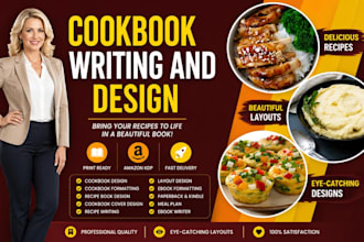 formatting and layout of your recipes book and cookbook