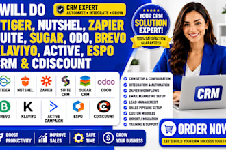 do vtiger nutshel zapier suite sugar odo brevo klaviyo active espo crm cdiscount