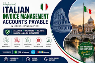do italian invoice management accounts payable and bookkeeping support