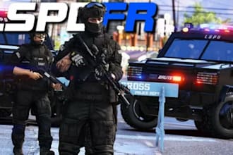 develop fivepd, lspdfr and nopixel inspired police rp server for fivem