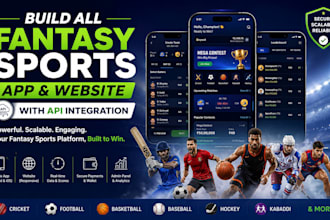 build all fantasy sports app, livescores website, sport analytics system