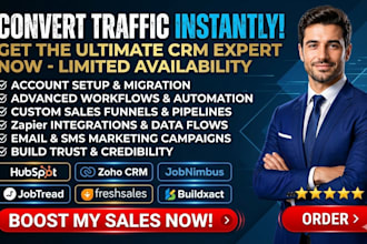 jobnimbus jobtread buildxact freshsales houzz pro hubspot jobber zoho zapier