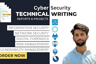 do cybersecurity technical writing and projects