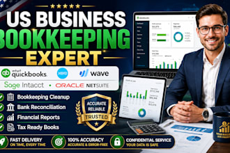 do expert US business bookkeeping using sage intacct xero wave oracle netsuite