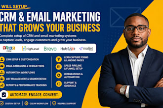 zoho crm setup gohighlevel brevo hubspot mailjet newsletter for email marketing