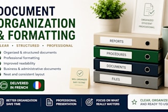 organize and structure your french business documents professionally