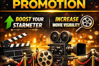 promote and boost your imdb profile, imdb movie with organic promotion