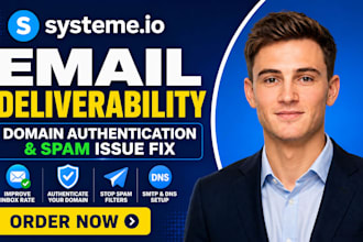 fix system io email deliverability domain authentication spam issue fix smtp dns