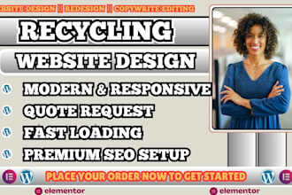 recycling website, waste management website, dumpster rental website