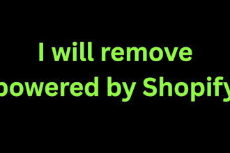 customize and remove powered by shopify footer