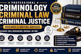 do criminology, criminal law and criminal justice research