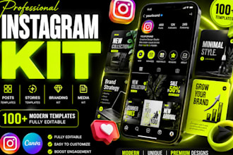 design instagram template instagram post bundle instagram stories pack