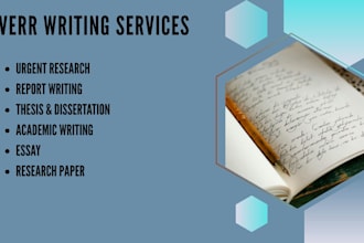 write or edit urgent research reports,thesis, and assigned work