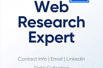 do web research for contact info collection