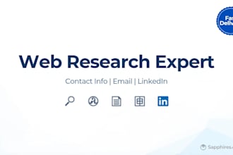 do web research for contact info collection