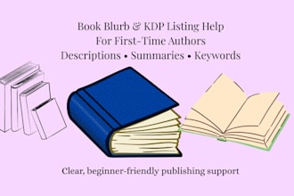 write a KDP book blurb and book description