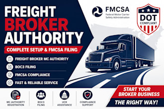 register your freight broker authority and fmcsa compliance