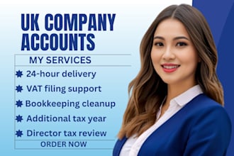 file UK company accounts ct600 self assessment and hmrc tax returns for non uk